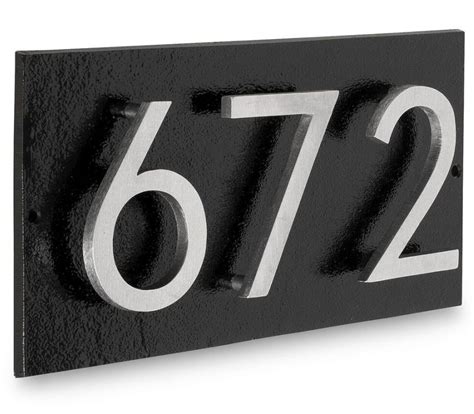 4 inch modern house numbers